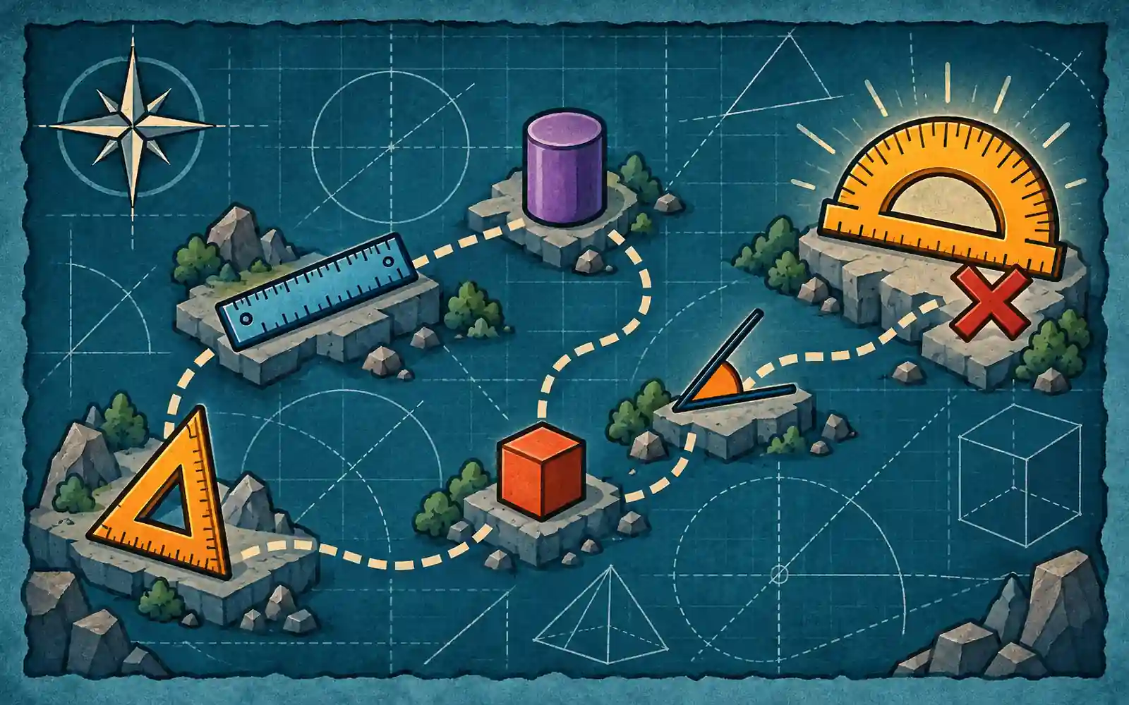 Shapes and Angles Classroom Scavenger Hunt, Ages 10 to 12