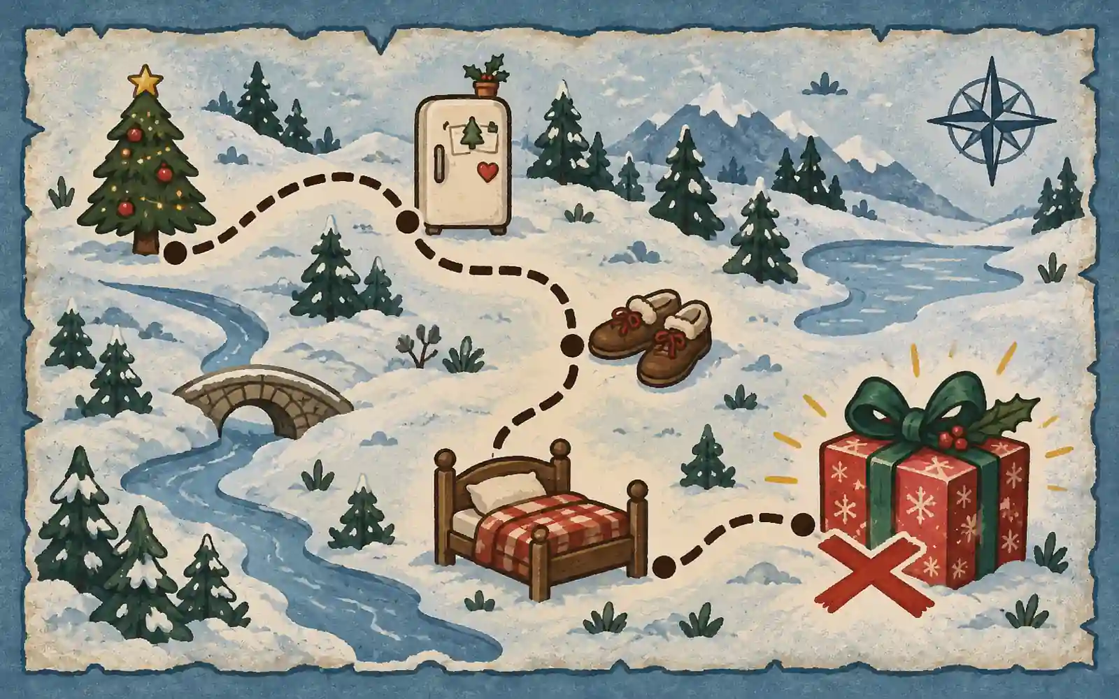 Christmas Treasure Hunt at Home for Families